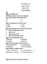 Đề thi học kỳ I môn Tin học Lớp 3